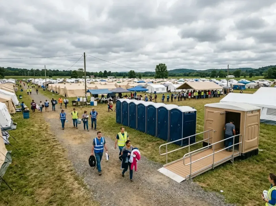 disaster-relief-camp-restrooms-010 — frequently asked questions, Dumpster & Portable Bathrooms Rental in Parkside, PA